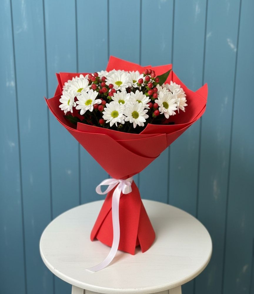 Букет цветов из: Хризантемы в Рудне Воронежской области