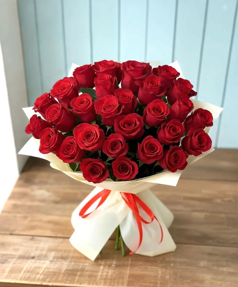 Букет 29 Красных роз в Рудне Воронежской области