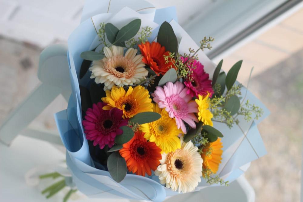 Букет цветов из: Герберы в Рудне Воронежской области