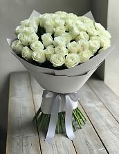 Букет 35 Белых роз в Рудне Воронежской области