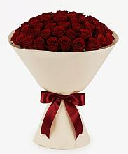 Букет 101 Бордовая роза Блэк Бакарра в Рудне Воронежской области