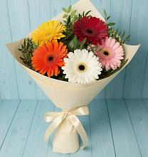 Букет цветов из:  Герберы в Рудне Воронежской области
