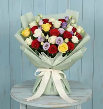Букет цветов из:  Розы в Рудне Воронежской области