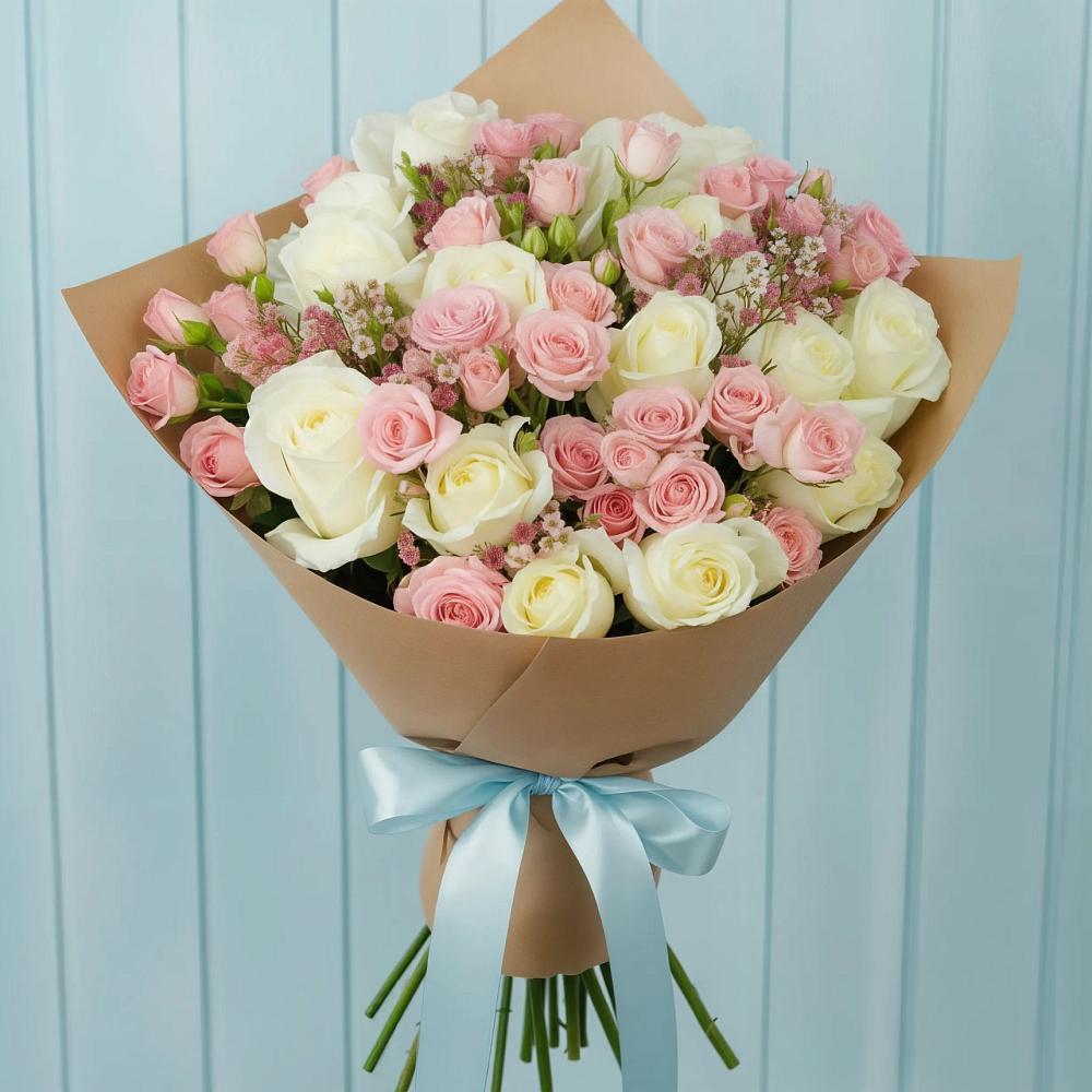 Букет цветов из: Розы в Рудне Воронежской области