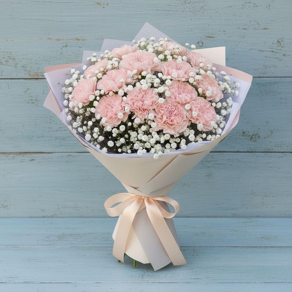 Букет цветов из: Гвоздики в Рудне Воронежской области