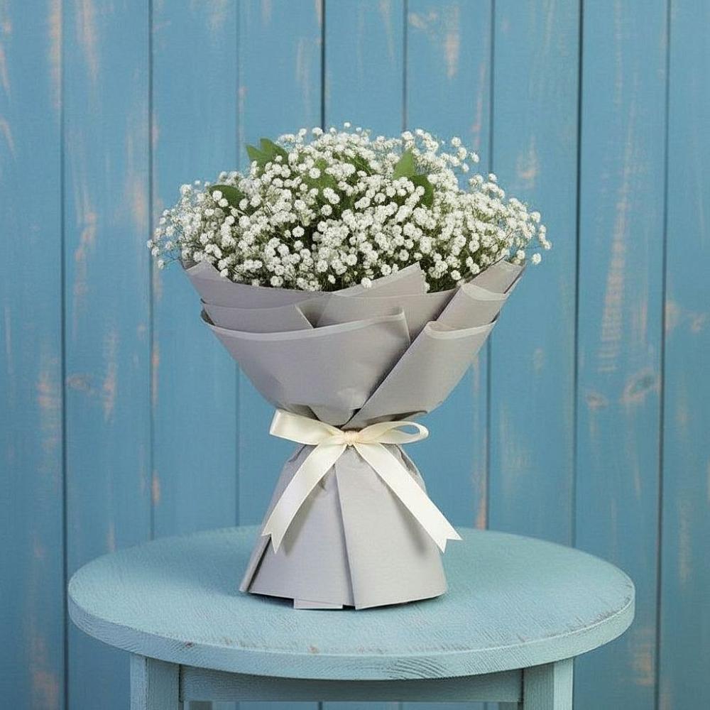 Букет цветов из: Гипсофила в Рудне Воронежской области