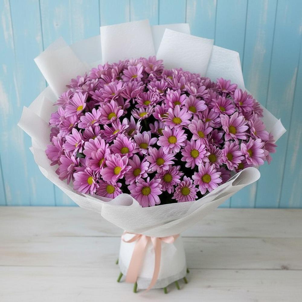 Букет цветов из: Хризантемы в Рудне Воронежской области