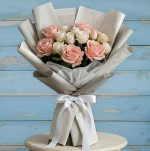 Букет цветов из:  Розы #REPLACE_PRED# Рудне Воронежской области