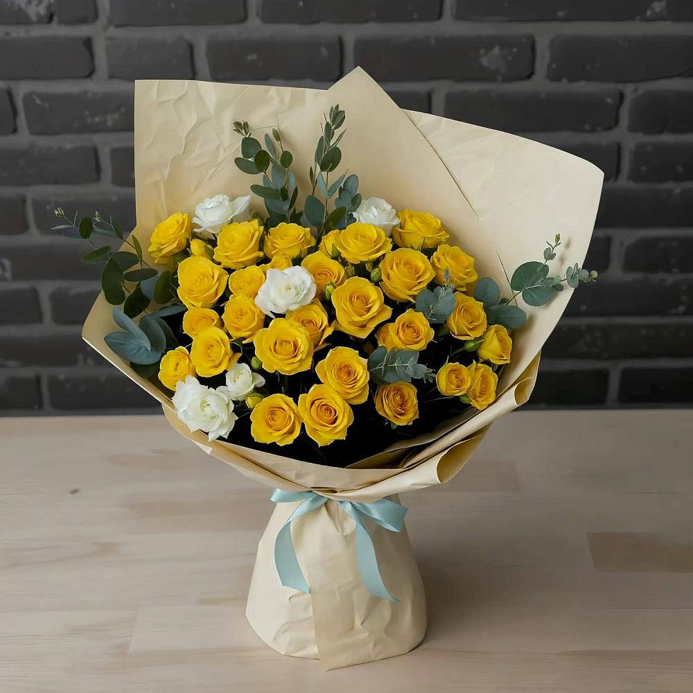 Букет цветов из: Розы в Рудне Воронежской области