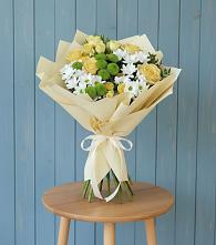 Букет цветов из:  Хризантемы и Розы #REPLACE_PRED# Рудне Воронежской области