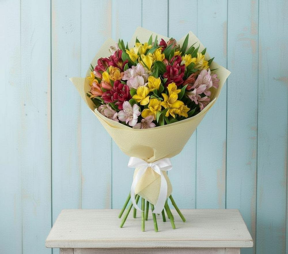 Букет цветов из: Альстромерии в Рудне Воронежской области