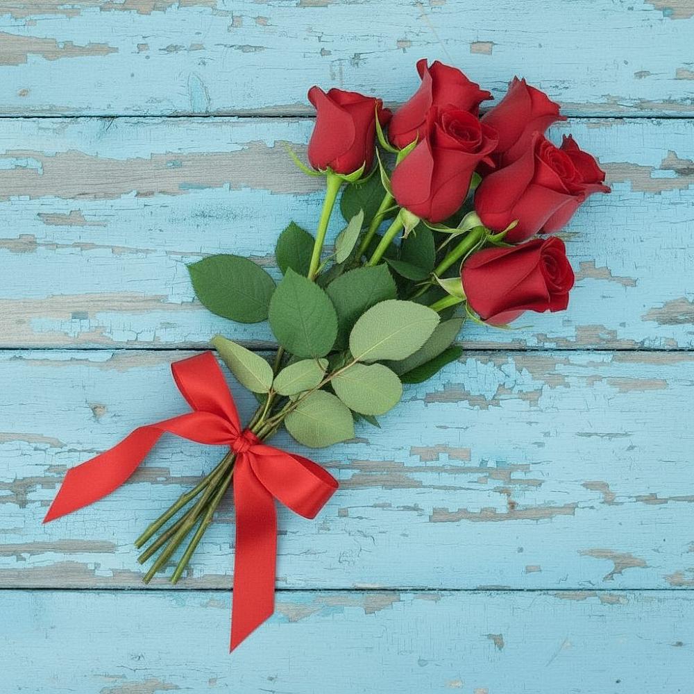 Букет Красные розы в Рудне Воронежской области