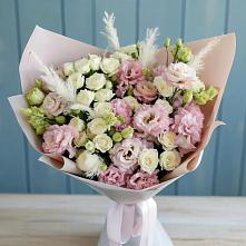 Букет цветов из:  Альстромерии и Розы #REPLACE_PRED# Рудне Воронежской области